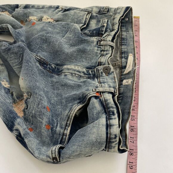 Evolution in Design Jeans Men's 38x32 Distressed Color Splash Y2K Hip Hop Skater - Picture 8 of 13